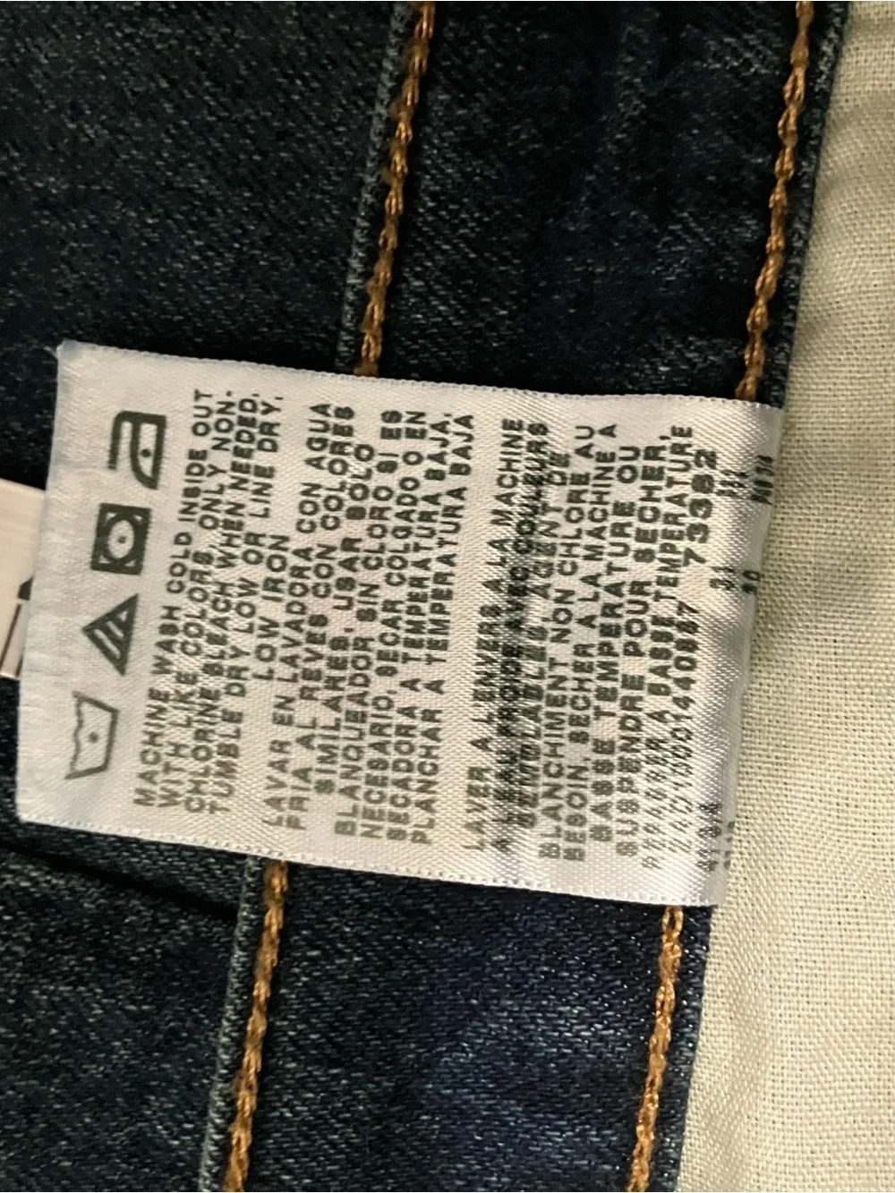 Wrangler Straight-Leg Dark Blue Denim Jeans